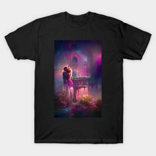 Love at Midnight City Garden Dream Art T-Shirt